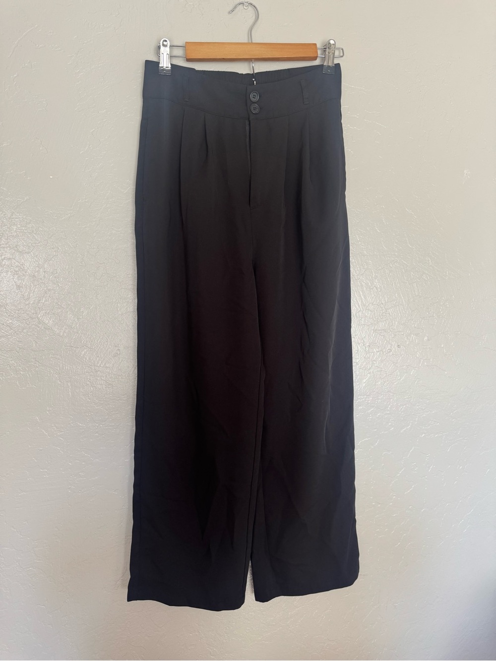 HALARA Black High-Rise Wide-Leg Pants